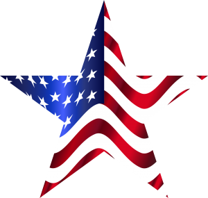 American Flag As A Star
