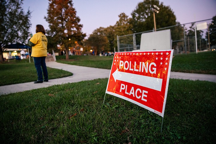 NC 1st Congressional District Candidates - Polling place sign