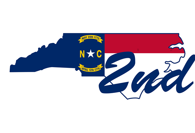 NC Election - NC Flag 2nd District Sign