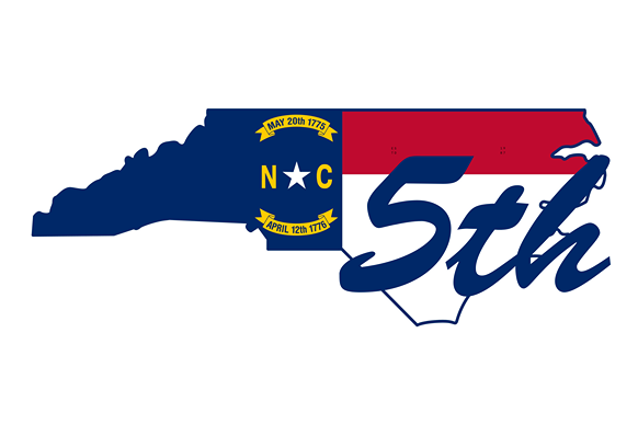 NC Election - NC Flag 5th District Sign