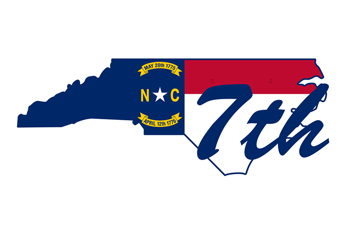 NC Election - NC Flag 7th District Sign