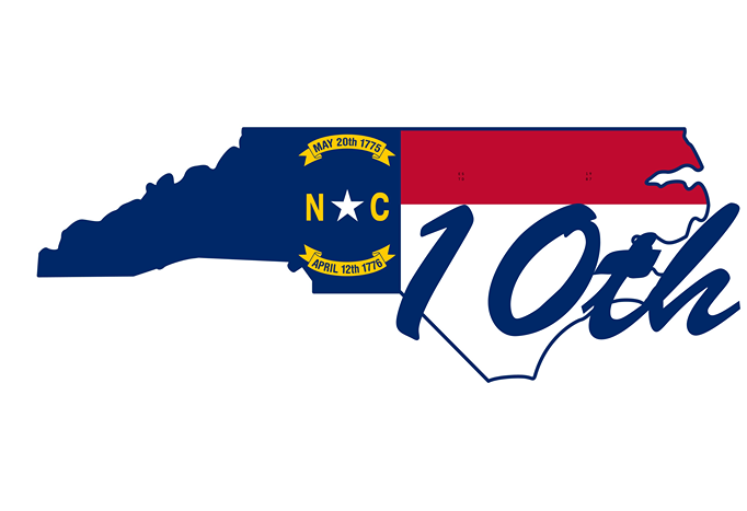 NC Election - NC Flag 10th District Sign