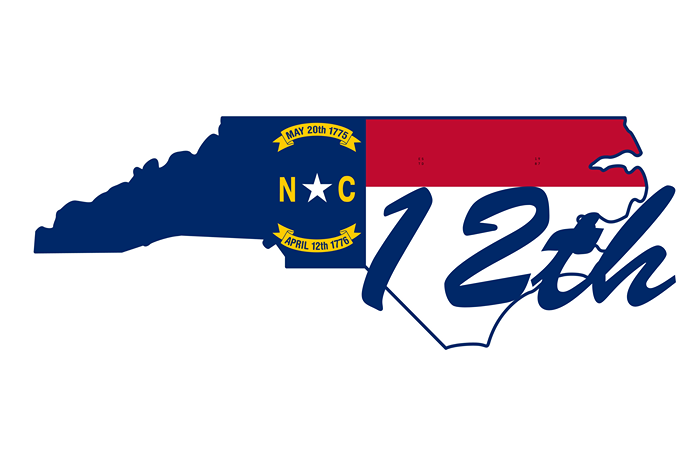 NC Election - NC Flag 12th District Sign